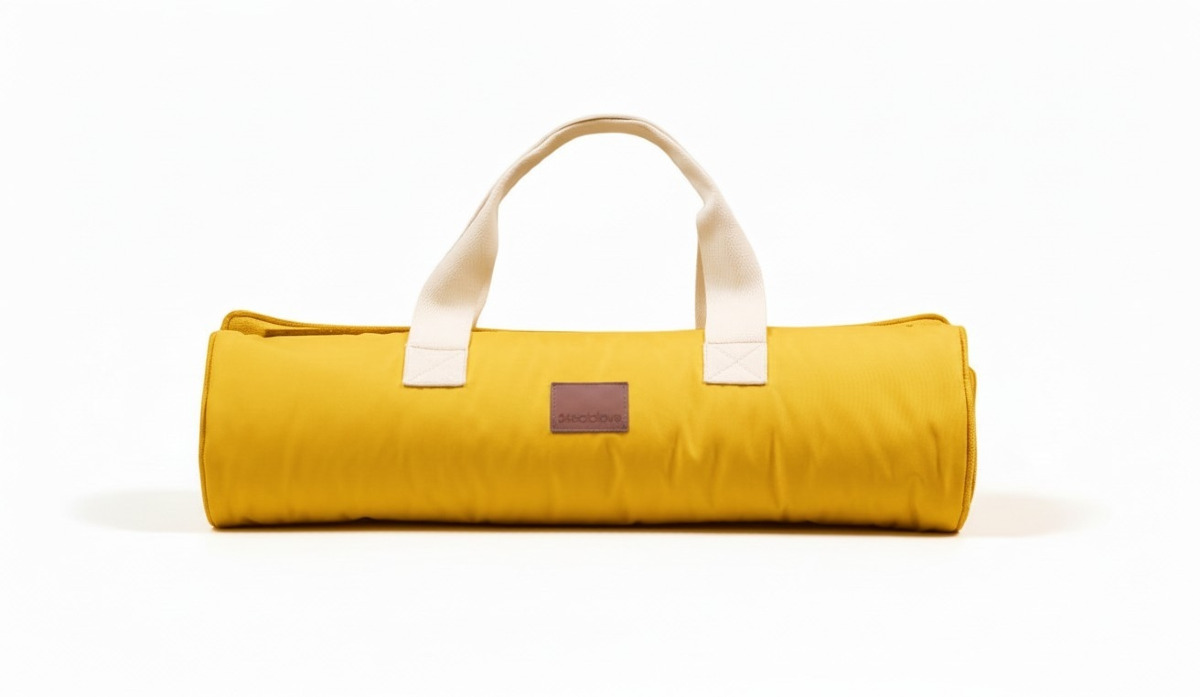 Legowisko turystyczne dla psa żółty