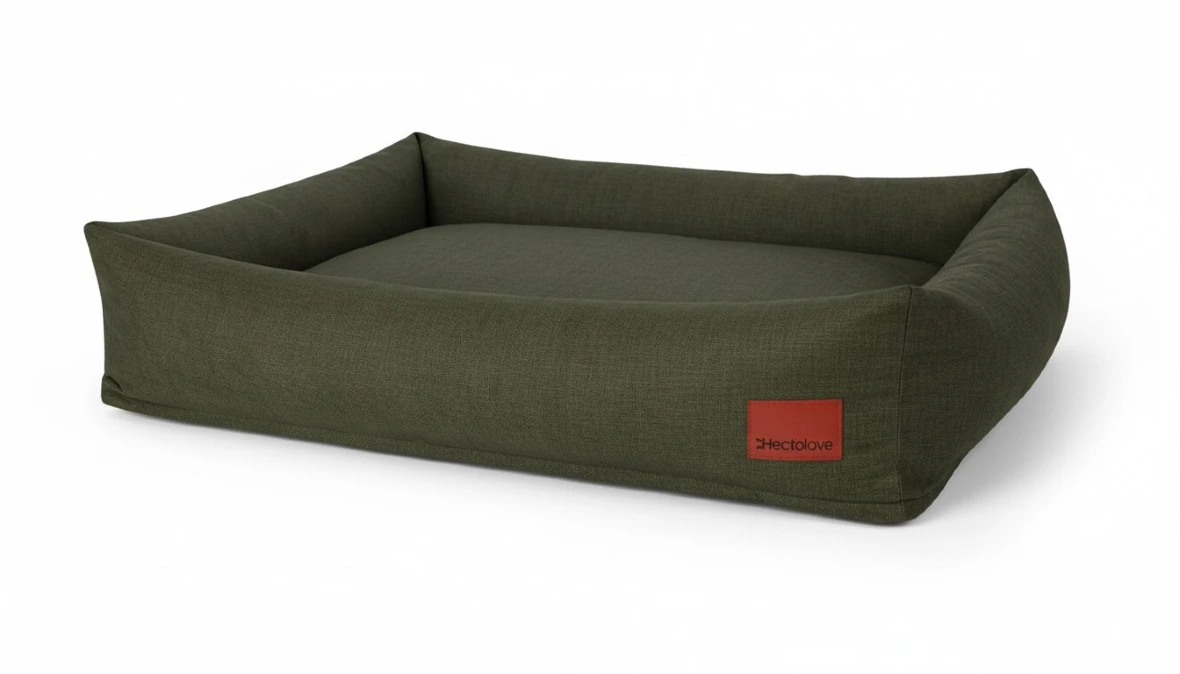 legowisko dla psa zielone