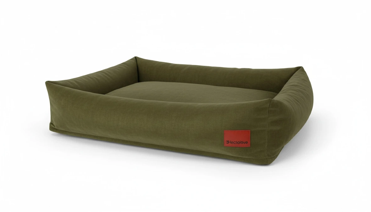 legowisko dla psa oliwkowe