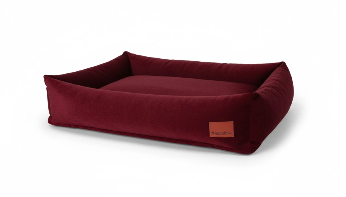 legowisko dla psa wiśniowy