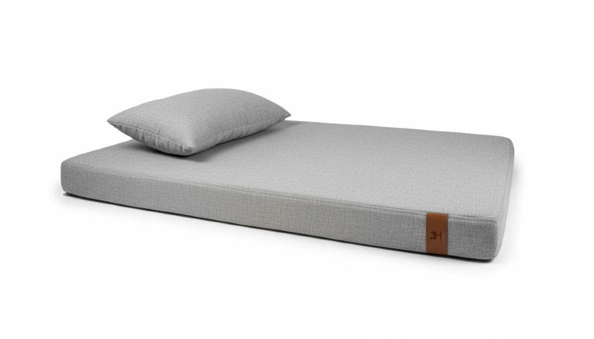 szare legowisko dla psa