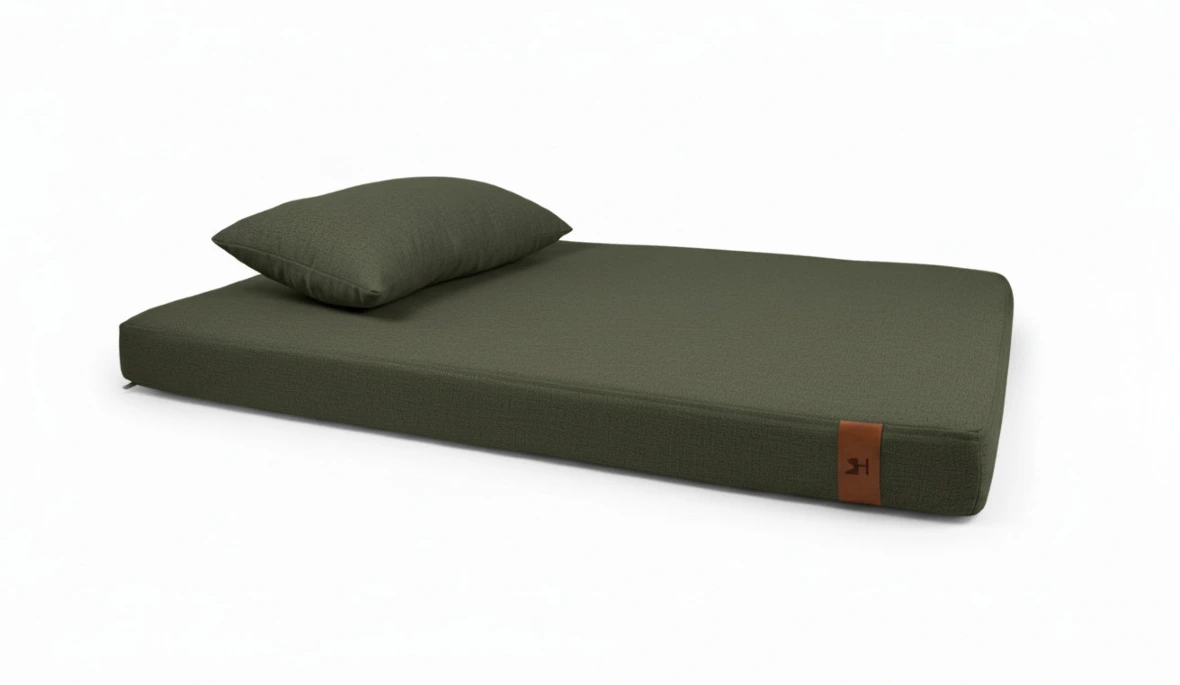 legowisko dla psa z recyklingu